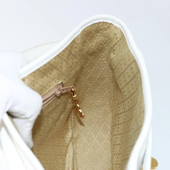 GUCCI Micro GG Supreme Shoulder Bag PVC White Gold 001 406 0259 Auth 146962 - Picture 12 of 16